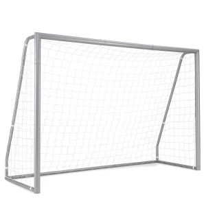 Futbolo vartai su metaliniu rėmu, lengvai surenkami su atspariu plyšimui PE tinklu 240 x 86 x 160 cm